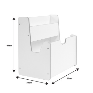 Ράφι Crane λευκό MDF 57x34x44 cm - Img 3