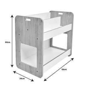 Ράφι Dovere λευκό MDF 56x34x44 cm - Img 5