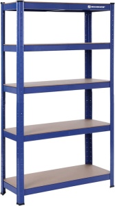Ράφι Songmics, 5 Ράφια, 30 x 75 x 150 cm, Μπλε, GLR30Q - Img 2