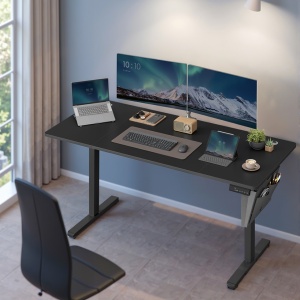 Ρυθμιζόμενο γραφείο Songmics Μαύρο 160x70x120 cm