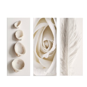 Σετ πίνακες canvas (3 τεμάχια) MDF0086 Πολύχρωμο 70x50 cm - Img 3