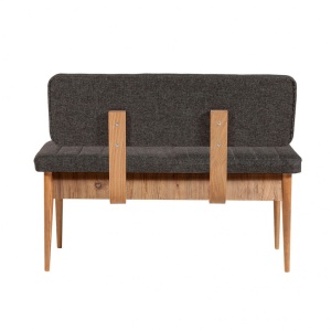 Σετ τραπέζι και καρέκλες 5 τεμάχια Vina 105 Atlantic Pine-Ανθρακί - Img 4