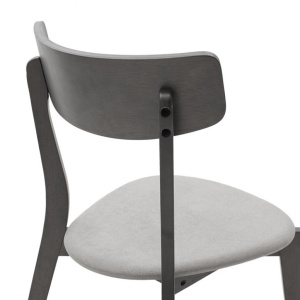Σετ τραπέζι και καρέκλες Benson-Toto 5 τεμάχια Γκρι Rustic 120x75x75 cm - Img 7
