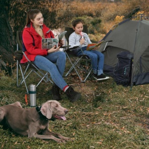 Σετ 2 καρέκλες camping Songmics Πράσινο 84x52x81 cm - Img 2