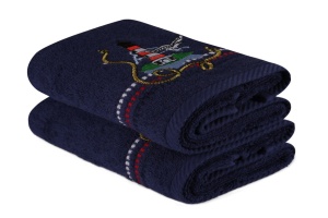 Σετ 2 πετσέτες κουζίνας Marina Dark Blue Deniz 50x70 cm (Βαμβάκι 100%) - Img 3