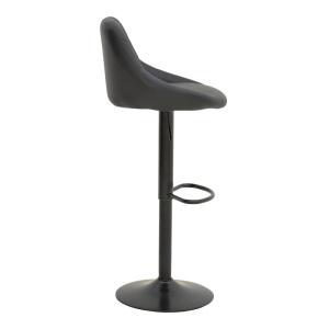 Σκαμπό μπαρ ajustabil Boronez Μαύρο 47x49x112 cm - Img 4