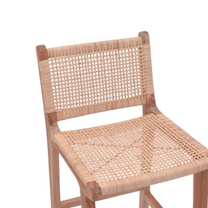 Σκαμπό μπαρ Sponze Boho Pako World Φυσικό 40x47x89 cm - Img 6