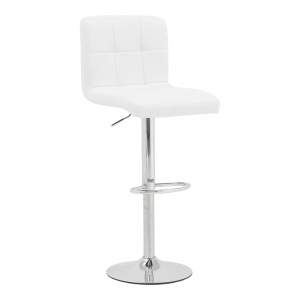 Σκαμπό μπαρ Remina Pako World Λευκό 44x44x112 cm