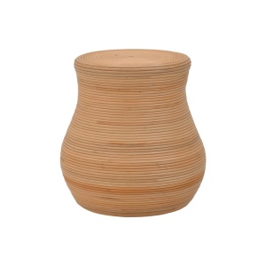 Σκαμπό Bulaten Boho Pako World Φυσικό 45x45x45 cm