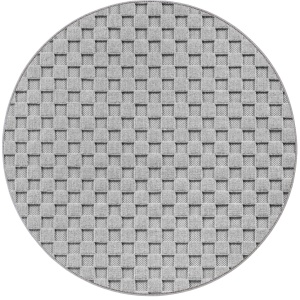 Στρογγυλό Χαλί Helix V4 Ασημί 120x120 cm - Img 2