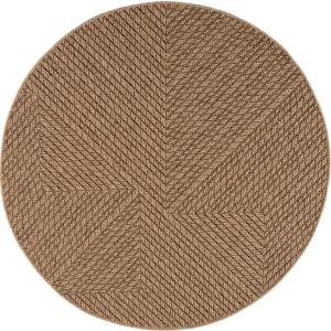 Στρογγυλό χαλί Timber V4, Μπεζ, 200x200 cm - Img 8