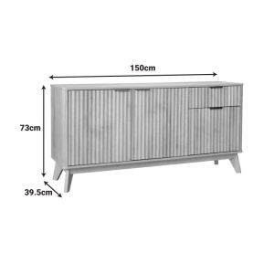 Συρταριέρα Hamea Φυσικό 150x39.5x73 cm - Img 7