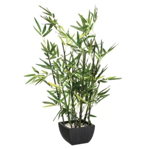 Τεχνητό φυτό σε γλάστρα Green 14564 Μαύρο/Πράσινο 43x34x67 cm