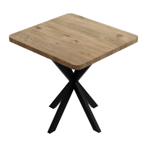 Τραπέζι Prestone Pako World Δρυς 70x70x75 cm