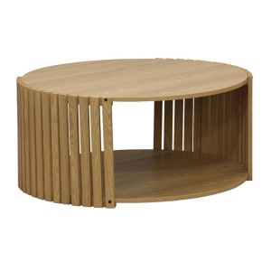 Τραπεζάκι σαλονιού Heavenly MDF φυσικό χρώμα ξύλου D83x38cm