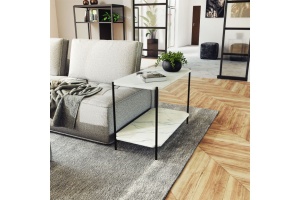 Τραπεζάκι σαλονιού Mara MDF Λευκό 80x40x55cm