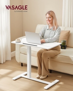 Τραπεζάκι laptop Vasagle Λευκό 80x45x102 cm