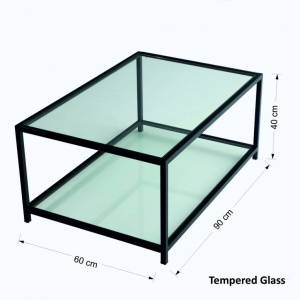 Τραπεζάκι σαλονιού Astro sehpa / şeffaf tempered glass S400 - Img 2