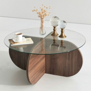 Τραπεζάκι σαλονιού Bubble Walnut - Img 4