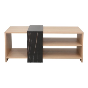 Τραπεζάκι σαλονιού Cozeto Μαύρο 100x53x41.5 cm - Img 5
