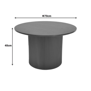 Τραπεζάκι σαλονιού Dovel Sonoma 70x70x40 cm - Img 5