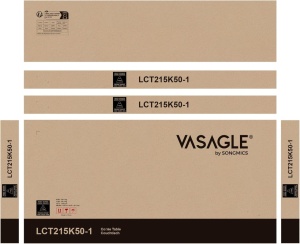 Τραπεζάκι σαλονιού Vasagle Καφέ 120x60x48 cm - Img 6