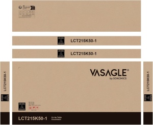 Τραπεζάκι σαλονιού Vasagle Καφέ 120x60x48 cm - Img 6