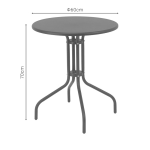 Τραπέζι κήπου Vergo Μπεζ 60x60x70 cm - Img 4