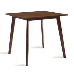 Τραπέζι Benson Σκούρο Καρυδί 80x80x75 cm