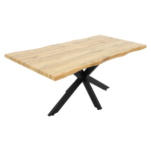 Τραπέζι Gilman MDF σε sonoma-Μαύρο 180x90x75 cm - Img 3