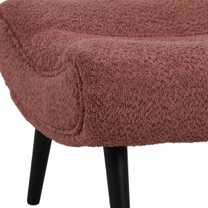 Υποπόδιο πολυθρόνας Silla, Pako World, Ροζ, 68x58x40 cm - Img 2