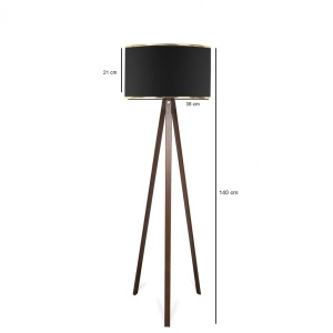 Φωτιστικό Δαπέδου AYD Μαύρο 21x38x140 cm - Img 3