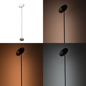 Φωτιστικό Δαπέδου LED Rita Μαύρο 25x25x160 cm - Img 2