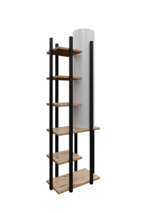 Φωτιστικό Δαπέδου Moda Dor Μαύρο 45x25x135 cm - Img 3