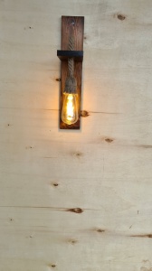 Φωτιστικό Τοίχου Ahsap, Καρυδί, 45x9x17 cm - Img 2