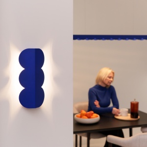 Φωτιστικό τοίχου Biscuit, Μπλε Ultramarine, 16.3x5.8x33.6 cm - Img 11