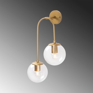 Φωτιστικό Τοίχου Jewel 10580, Γυαλιστερό Χρυσό - Img 4