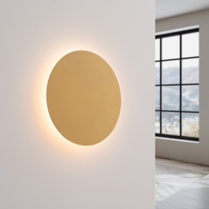 Φωτιστικό τοίχου LED Borgen, Χρυσό, 3000K, 30x30x3.5 cm - Img 3