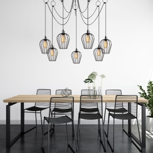 Φωτιστικό οροφής Tel Μαύρο 160x130 cm