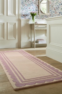 Χαλί Διαδρόμου Lois Scallop Πράσινο 80X230 cm, Flair Rugs