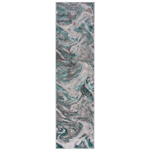 Χαλί Διαδρόμου Marbled Πράσινο SMARALD 80X300 cm, Flair Rugs - Img 2