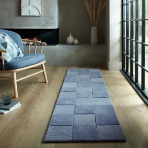Χαλί Διαδρόμου Moderno Caro Μπλε 60X230 cm, Flair Rugs