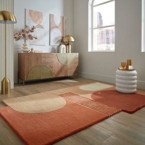 Χαλί Abstract Lozenge Μονόχρωμο 150X240 cm, Flair Rugs