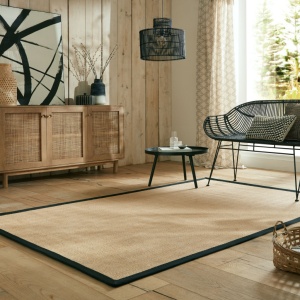 Χαλί Kira Jute Μαύρο 120X170 cm, Flair Rugs