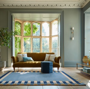 Χαλί Lois Scallop Kai Wool Μπλε 160X230 cm, Flair Rugs
