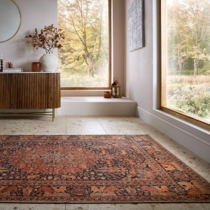 Χαλί Nico Global Κόκκινο 152x230 cm, Flair Rugs
