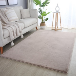 Χαλί Pouffy V1 Μπεζ 80 x 250cm