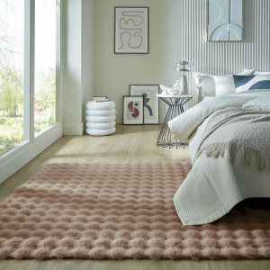 Χαλί Waffle Faux Fur Taupe 180X290 cm, Flair Rugs