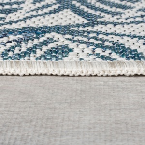 Χαλί Διαδρόμου Bella Leaf Outdoor Μπλε 80x230 cm, Flair Rugs - Img 4