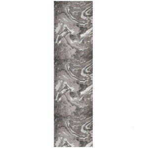 Χαλί Διαδρόμου Marbled Ασημί 60X230 cm, Flair Rugs - Img 2
